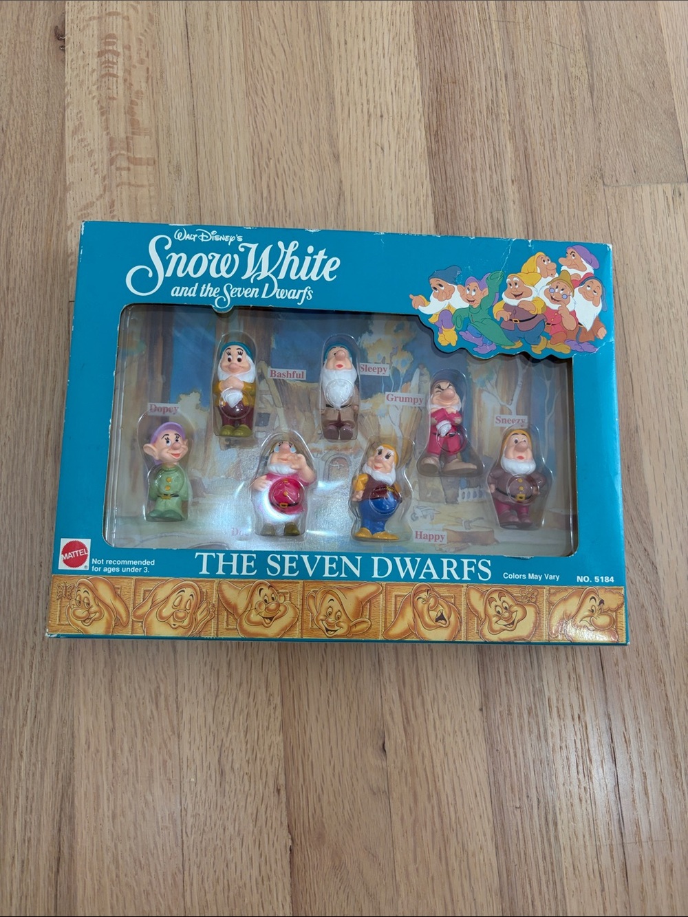 Vintage Disney The Seven Dwarfs Figurine Set
